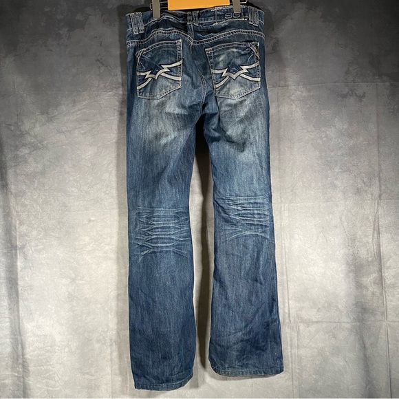 XGN DENIM Boot Cut Vintage Oxygen Blue Jeans 32x32* Montreal Designed Y2K - Picture 2 of 11